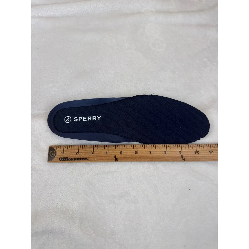 Sperry Top-Sider Casco 2 Eye Mens Navy Blue Leather Boat Shoes Size 10 New